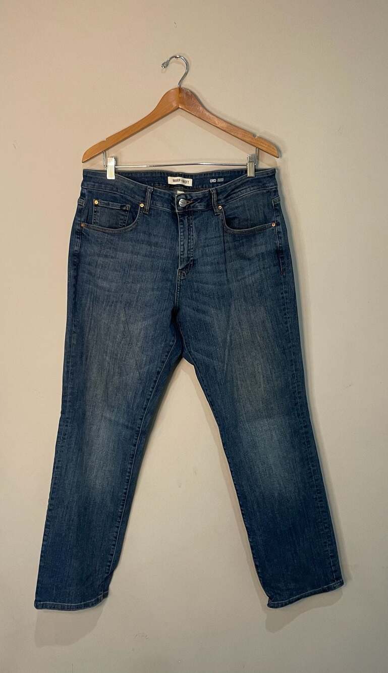 Lot of 3 Pair Warp + Weft ORD Chicago Straight Leg Jeans 36x32